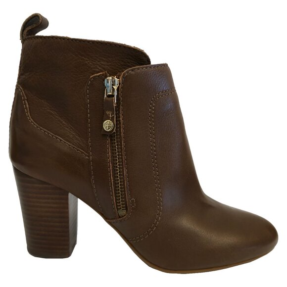 Antonio Melani Harlen Leather Ankle Boots Brown - Picture 3 of 7